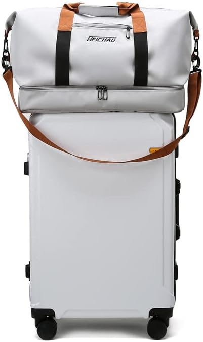 Bolsa de viagem portátil bolsa de bagagem de viagem de curta distância de grande capacidade leve separação seca e molhada bolsa de fitness esportiva (Preto)