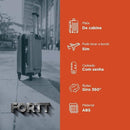 Mala de Bordo ABS 4 Rodas Adventure Fortt Preto - MAB01-PT