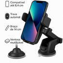 Suporte Veicular Universal Premium para Celular e GPS – Ventosa Ultra Forte com Trava Automática e Antivibração – Fixação no Painel ou Vidro – Ideal para Waze e Uber