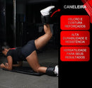 Combo Fitness Par Halteres 01 Kg + Tornozeleira 02 Kg + Colchonete Preto + Kit 05 Elásticos Multi Tensão