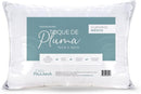 Kit 02 Travesseiros Toque de Pluma Pena Percal 180 Fios 50x70cm Lavável, Antiácaro, Antialérgico