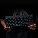 Teclado Mecânico Gamer Logitech G PRO com Layout US, RGB LIGHTSYNC, Design TKL, Cabo Destacável e Switch Exclusivo GX Blue Clicky