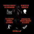 Saco Pancada Boxe120 Cm + Luva Bate Saco Muay thai Treino Luta Cor Preto Equipamento Luta Gorilla