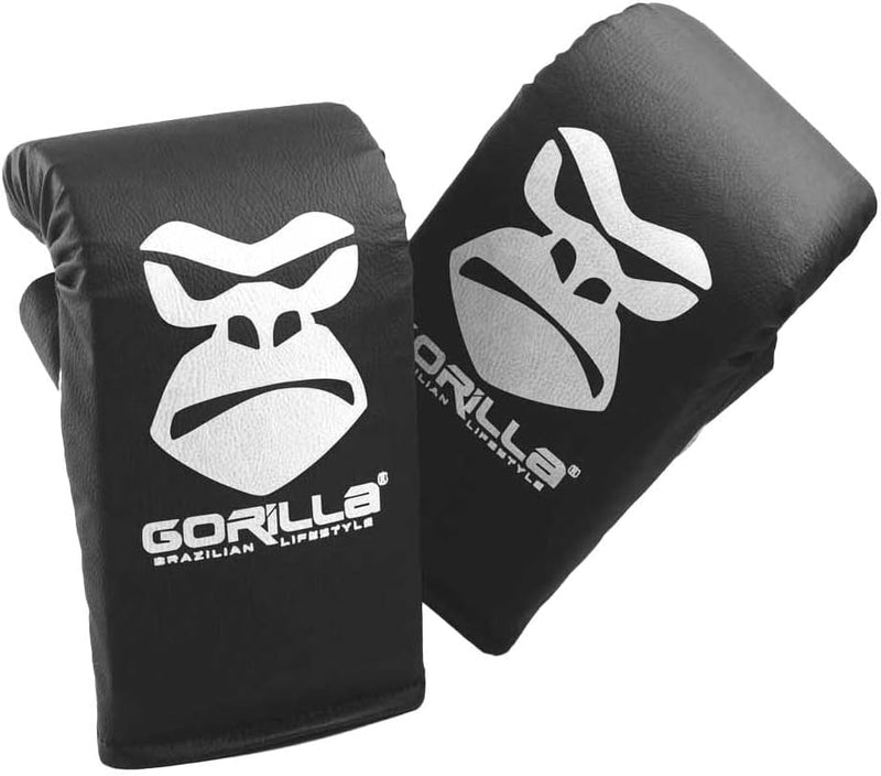 Saco Pancada Boxe120 Cm + Luva Bate Saco Muay thai Treino Luta Cor Preto Equipamento Luta Gorilla