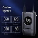 Calibrador Compressor Bomba De Ar Portátil Digital com Lanterna LED para Encher Pneus de Carro, Moto, Bike, Bicicleta, Bola e Piscina Inflável