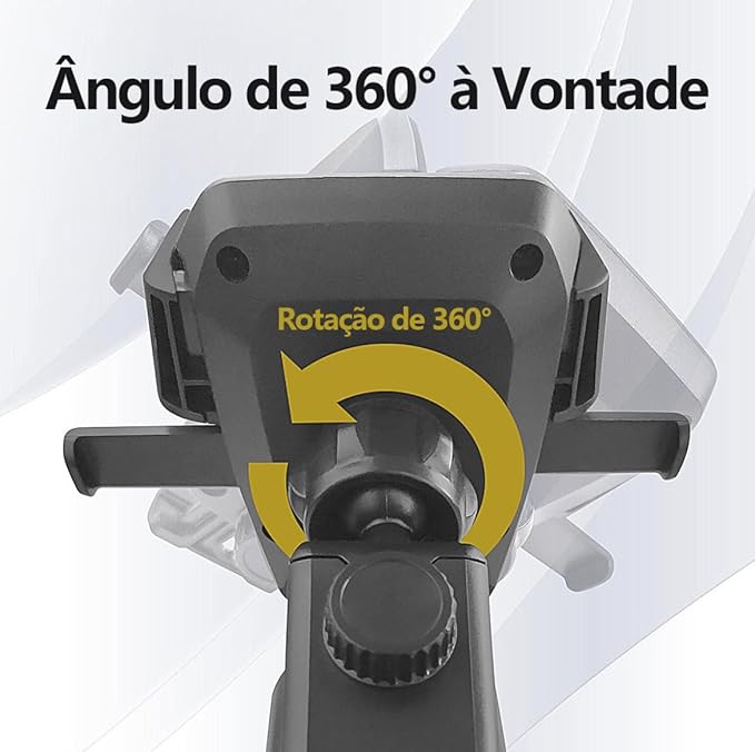 Suporte Veicular Universal Premium para Celular e GPS – Ventosa Ultra Forte com Trava Automática e Antivibração – Fixação no Painel ou Vidro – Ideal para Waze e Uber