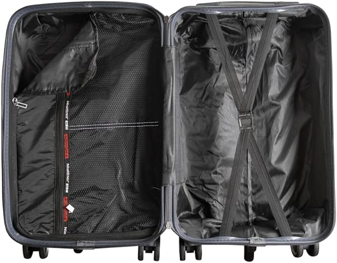 Cj Malas Polipropileno 3 Peças P, M, G Rodas 360 - Canadá (Grafite)