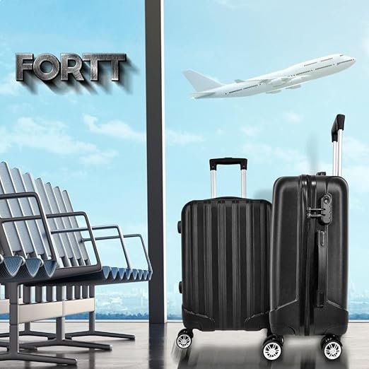 Mala de Bordo ABS 4 Rodas Adventure Fortt Preto - MAB01-PT