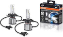 KIT LED COOL BLUE CROSS H4 OSRAM - 64193CW CBC - Potência 23W - Tensão 12V - 2 anos de Garantia - 6000K Branca Azulada