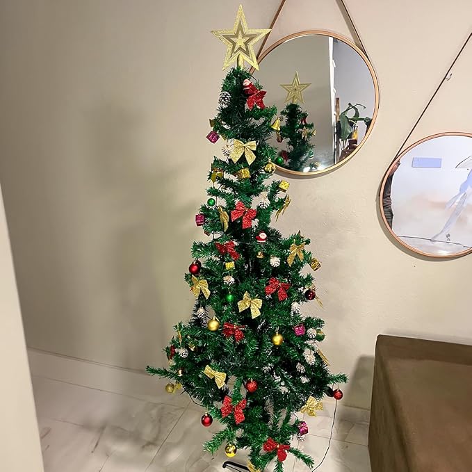 Árvore De Natal Premium Completa Com Enfeites Grande E Pisca - 1,80m Pinheiro Galhos Luxo Verde Cheia Tradicional Com Decoração