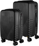 Cj Malas Polipropileno 2 Peças P e M com Rodas 360 França - AeroMalas (Preto)