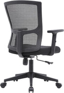 Cadeira Diretor Ergonômica Grid Preta - Encosto em Tela Mesh, Apoio Lombar, Altura Ajustável