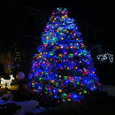 Pacote com 2 luzes solares para uso externo, 200 luzes LED extralongas com 8 modos de iluminação, decoração de iluminação externa à prova d'água para jardim, pátio, varanda, Natal, casamento, festa