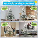 1,8 Metros Arvore de Natal, 750 Galhos Árvore de Natal Flocada, Árvore de Natal Flocada de Neve, Arvore Pinheiro de Natal Tradicional, Pinheiro de Natal Artificial Flocado