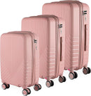 Cj Malas Polipropileno 3 Peças P, M, G Rodas 360 - Canadá (Rose)