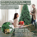 ÁRVORE DE NATAL CRETA COM 964 HASTES COR VERDE 210CM