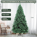 ÁRVORE DE NATAL CRETA COM 964 HASTES COR VERDE 210CM
